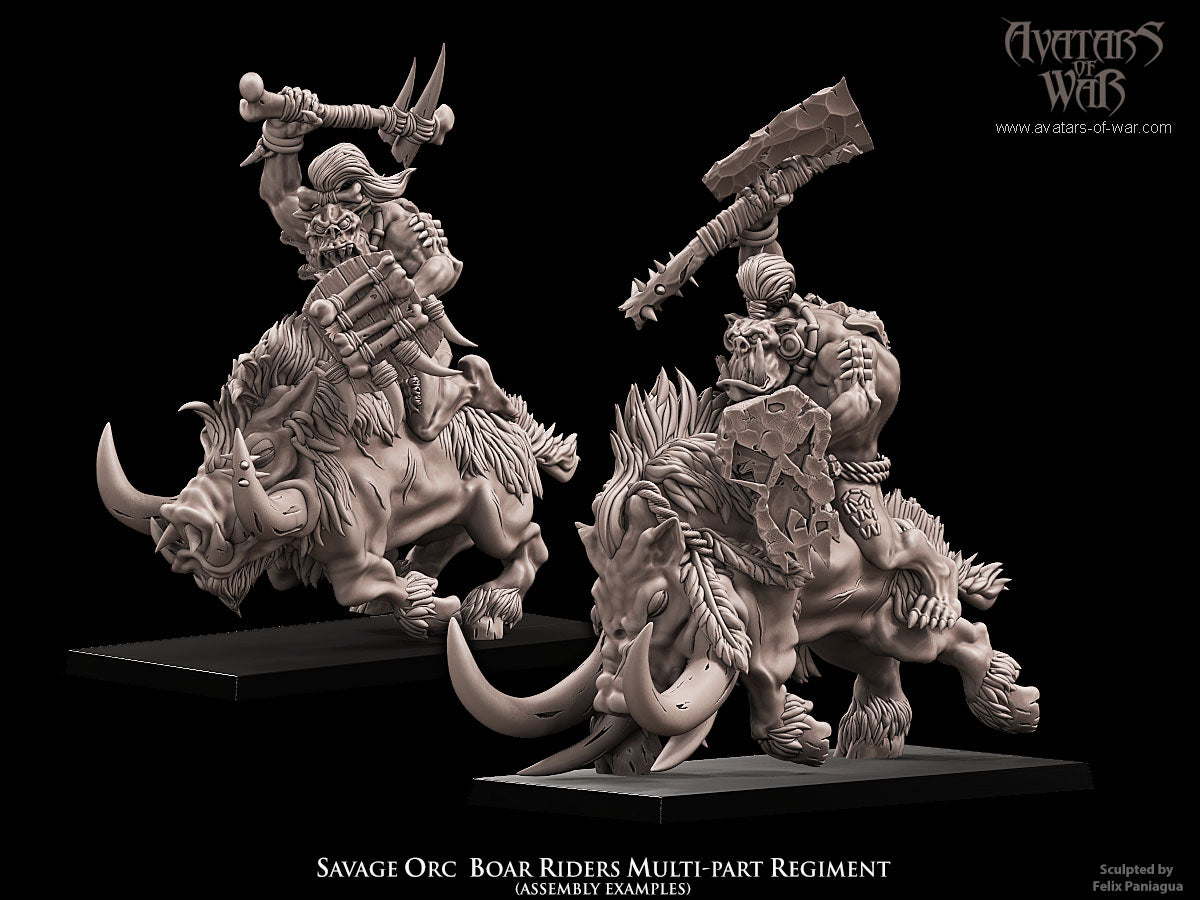 ORC - Orques de Fer avec régiment d'armes et de boucliers - BR - ORCS - Fantasy – Avatars de Guerre