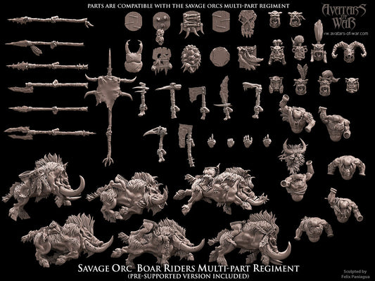 ORC - Orques de Fer avec régiment d'armes et de boucliers - BR - ORCS - Fantasy – Avatars de Guerre