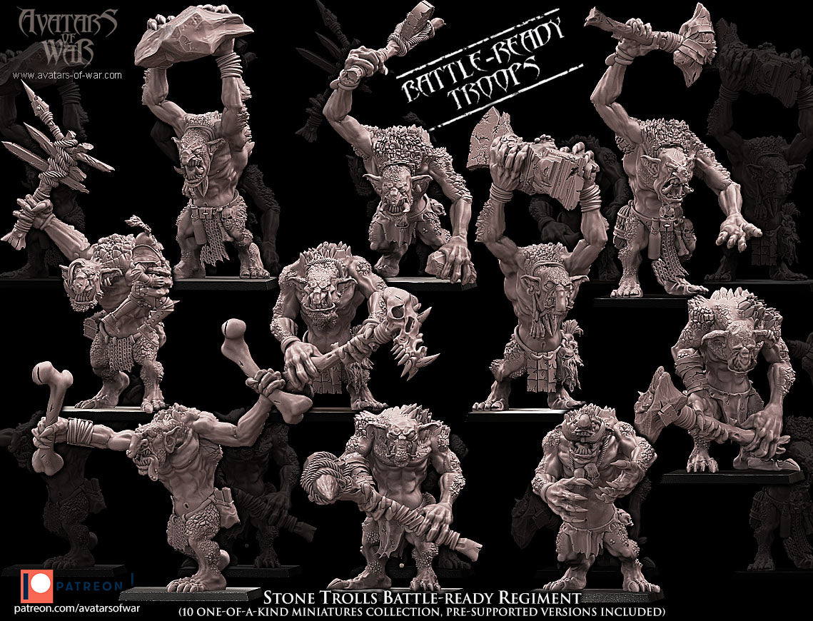ORC - Orques de Fer avec un régiment d'armes puissantes - BR - ORCS - Fantasy – Avatars de Guerre