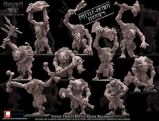 ORC - Orques de Fer avec un régiment d'armes puissantes - BR - ORCS - Fantasy – Avatars de Guerre