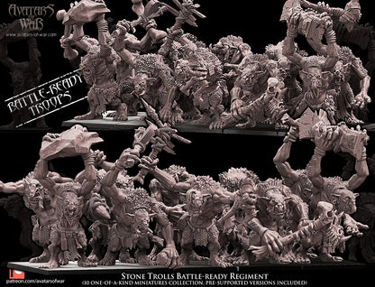 ORC - Orques de Fer avec un régiment d'armes puissantes - BR - ORCS - Fantasy – Avatars de Guerre