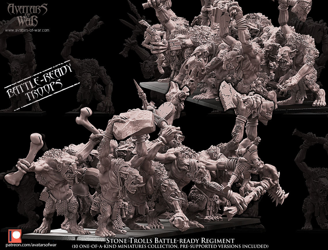ORC - Orques de Fer avec un régiment d'armes puissantes - BR - ORCS - Fantasy – Avatars de Guerre