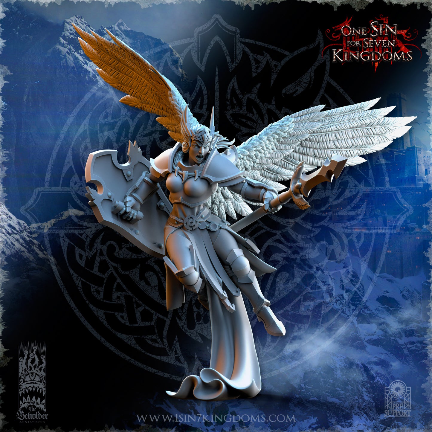 EE - Ohru Tree Shepherd - MULTI – ELFES À FEUILLES PERSISTANTES - Fantasy – The Beholder Miniatures 25-04
