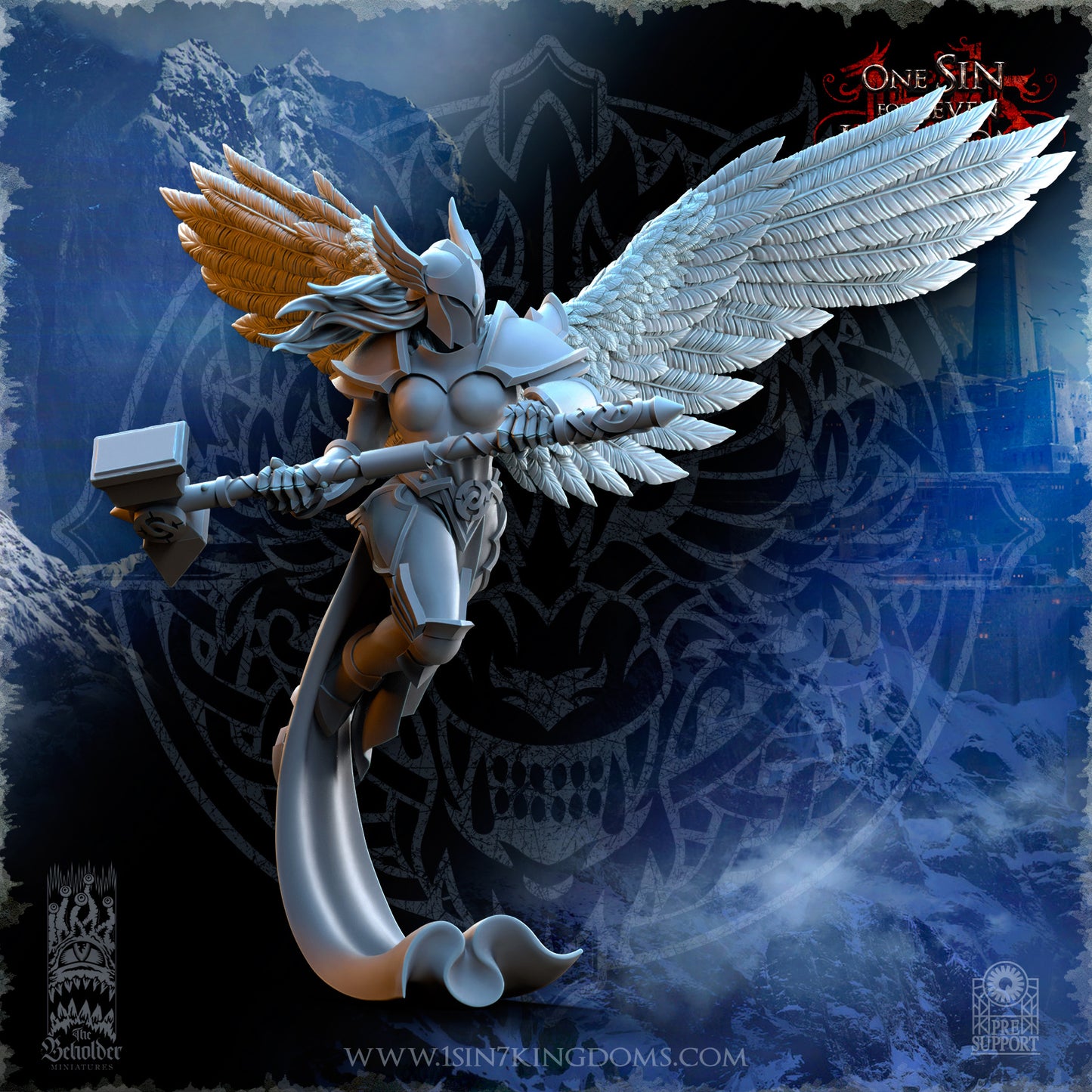 EE - Ohru Tree Shepherd - MULTI – ELFES À FEUILLES PERSISTANTES - Fantasy – The Beholder Miniatures 25-04