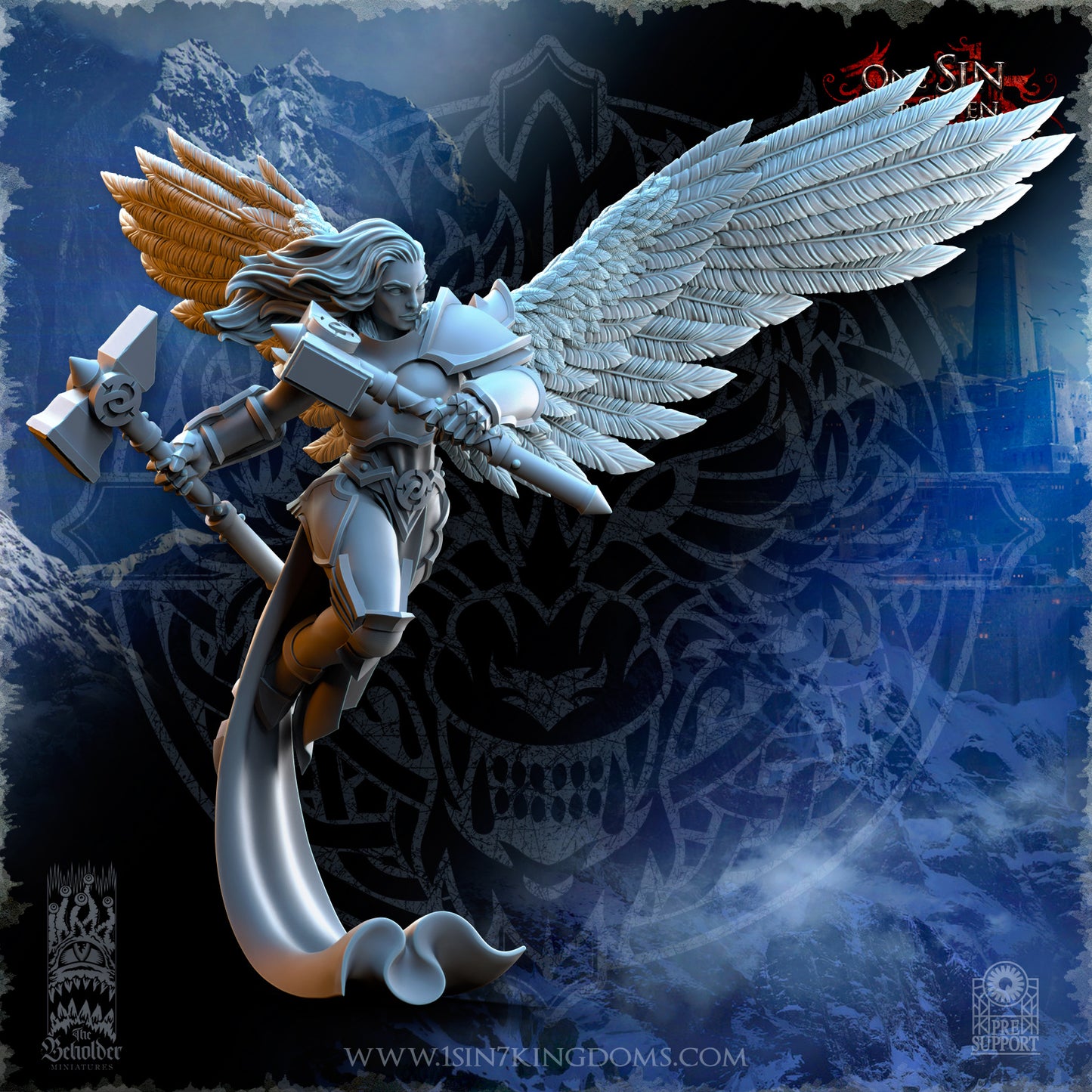 EE - Ohru Tree Shepherd - MULTI – ELFES À FEUILLES PERSISTANTES - Fantasy – The Beholder Miniatures 25-04