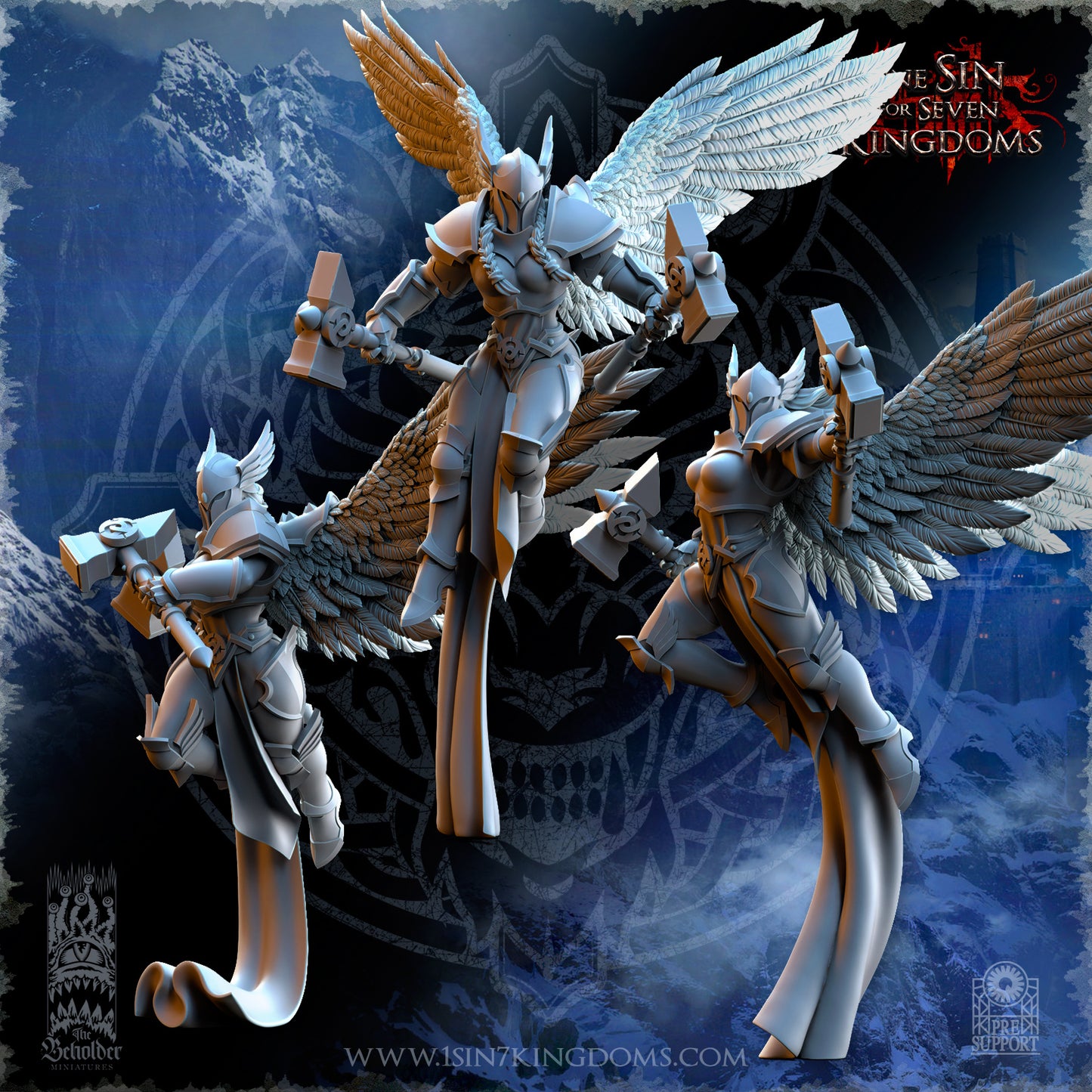 EE - Ohru Tree Shepherd - MULTI – ELFES À FEUILLES PERSISTANTES - Fantasy – The Beholder Miniatures 25-04