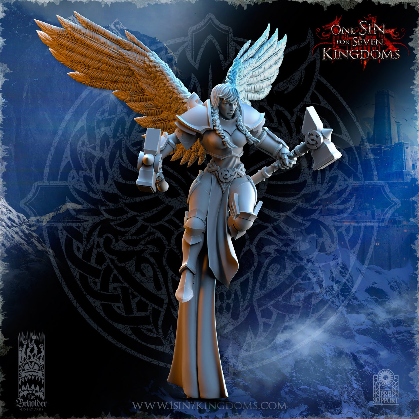 EE - Ohru Tree Shepherd - MULTI – ELFES À FEUILLES PERSISTANTES - Fantasy – The Beholder Miniatures 25-04