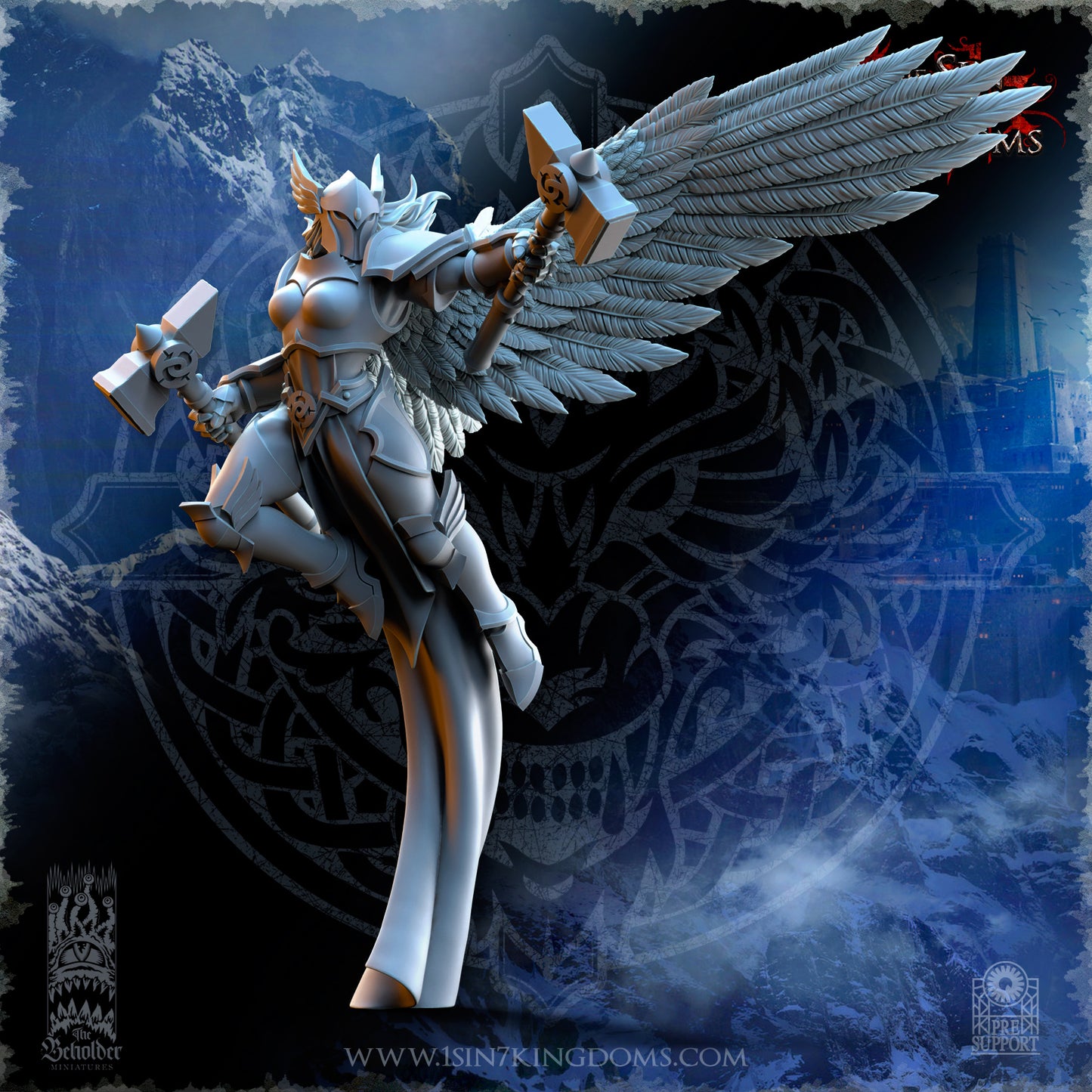 EE - Ohru Tree Shepherd - MULTI – ELFES À FEUILLES PERSISTANTES - Fantasy – The Beholder Miniatures 25-04