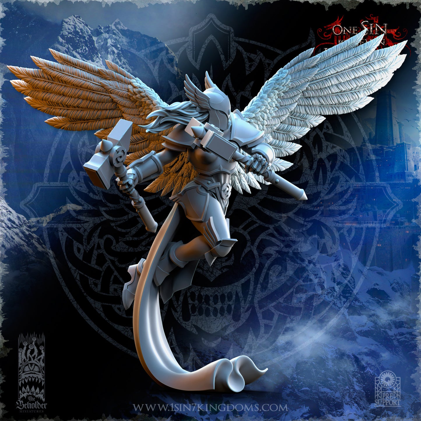 EE - Ohru Tree Shepherd - MULTI – ELFES À FEUILLES PERSISTANTES - Fantasy – The Beholder Miniatures 25-04