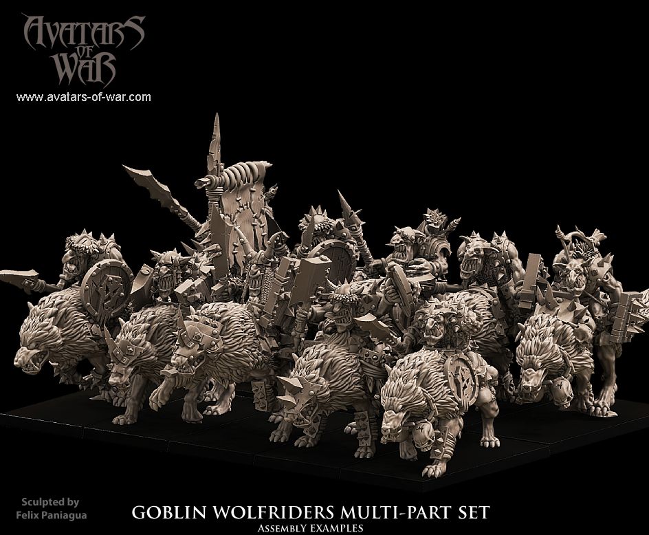 ORC - Orques de Fer avec un régiment d'armes puissantes - BR - ORCS - Fantasy – Avatars de Guerre
